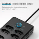 Extensão energia, tomada USB, plugue de água, 100-220V, 10A